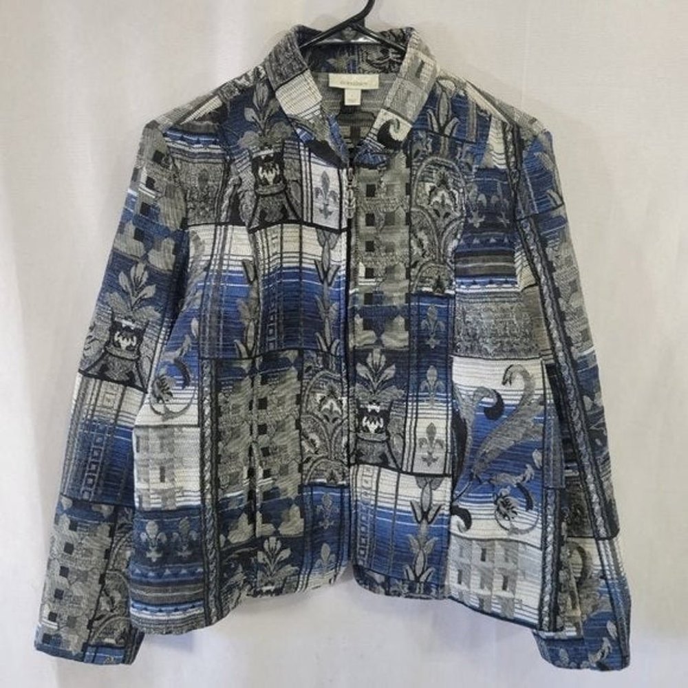 Dressbarn Women's Zip Up Jacket size Large